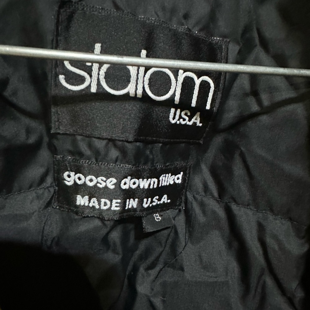 VTG Slalom Ski Jacket Women’s 8 Goose Down Filled Full Zip Yellow Colorful 80s - Picture 4 of 4